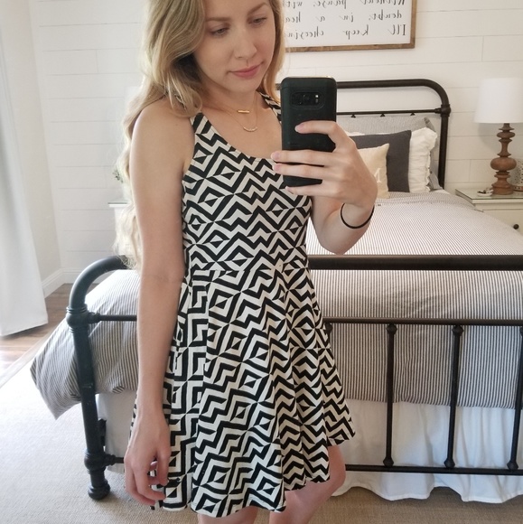 PINK Chevron Dress - Picture 2 of 2